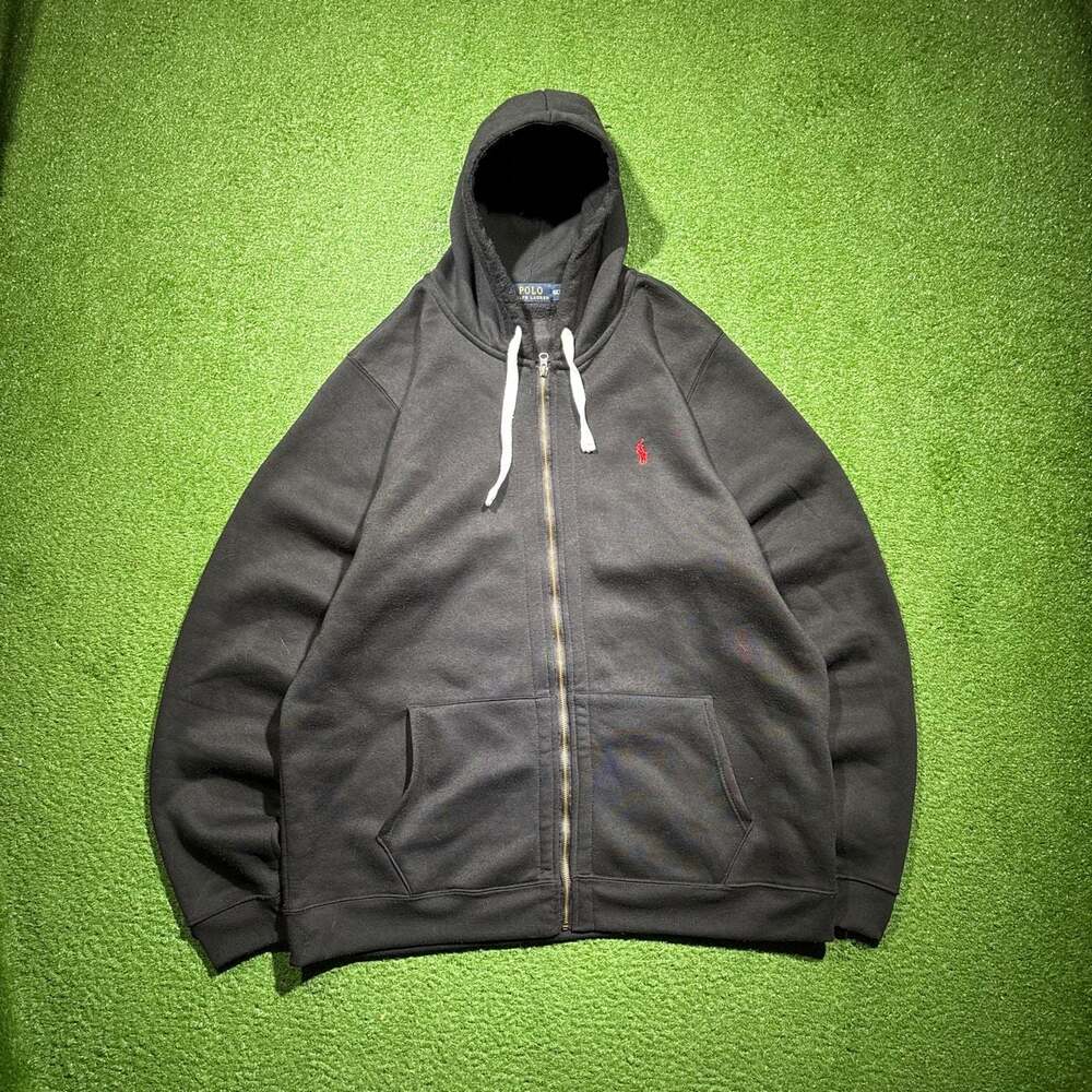 Polo Ralph Lauren Men's Full-Zip Fleece Hoodie, Black, Size 4XL